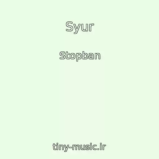 کاور آهنگ Syur از Stopban