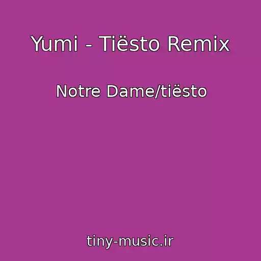 کاور آهنگ Yumi - Tiësto Remix از Notre Dame/tiësto