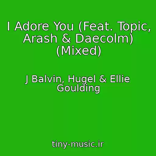 کاور آهنگ I Adore You (Feat. Topic, Arash & Daecolm) (Mixed) از J Balvin, Hugel & Ellie Goulding