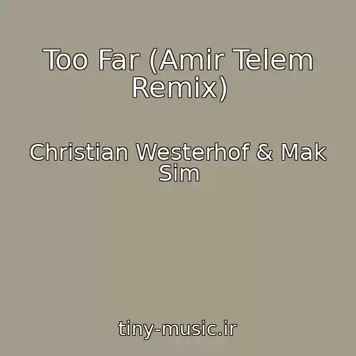 کاور آهنگ Too Far (Amir Telem Remix) از Christian Westerhof & Mak Sim