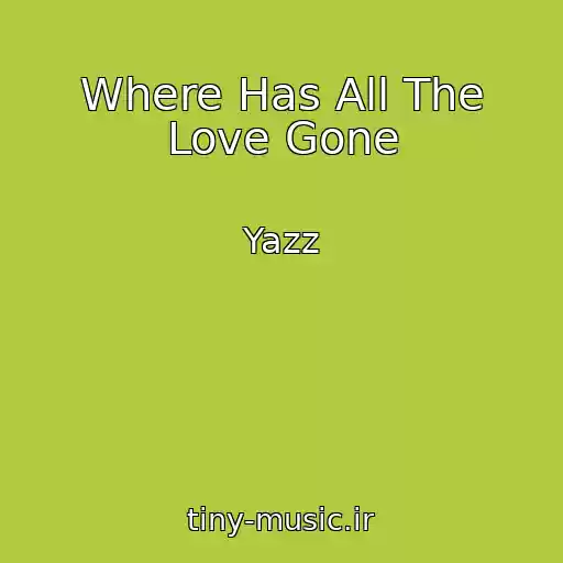 کاور آهنگ Where Has All The Love Gone از Yazz