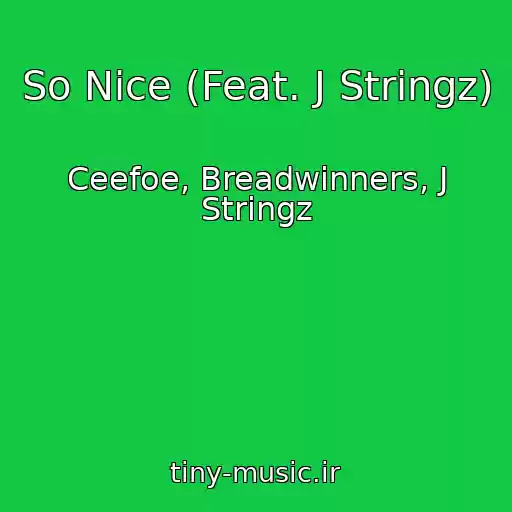کاور آهنگ So Nice (Feat. J Stringz) از Ceefoe, Breadwinners, J Stringz
