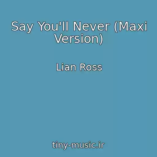 کاور آهنگ Say You'll Never (Maxi Version) از Lian Ross