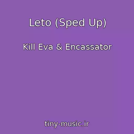 کاور آهنگ Leto (Sped Up) از Kill Eva & Encassator