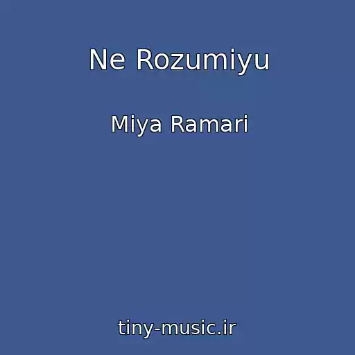 کاور آهنگ Ne Rozumіyu از Mіya Ramarі