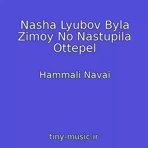 کاور آهنگ Nasha Lyubov Byla Zimoy No Nastupila Ottepel از Hammali Navai