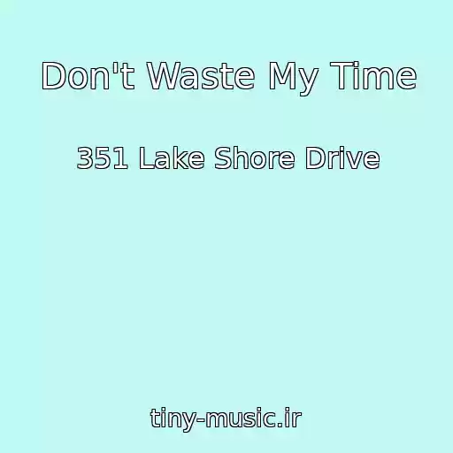 کاور آهنگ Don't Waste My Time از 351 Lake Shore Drive