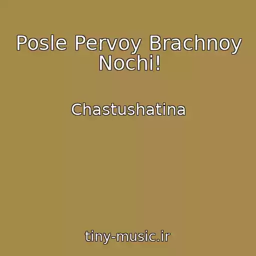 کاور آهنگ Posle Pervoy Brachnoy Nochi! از Chastushatina