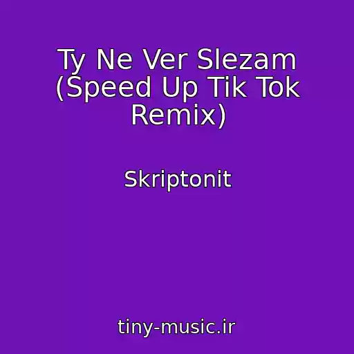 کاور آهنگ Ty Ne Ver Slezam (Speed Up Tik Tok Remix) از Skriptonit