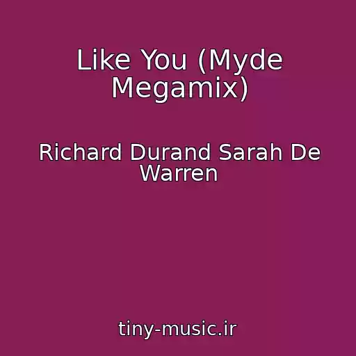 کاور آهنگ Like You (Myde Megamix) از Richard Durand Sarah De Warren