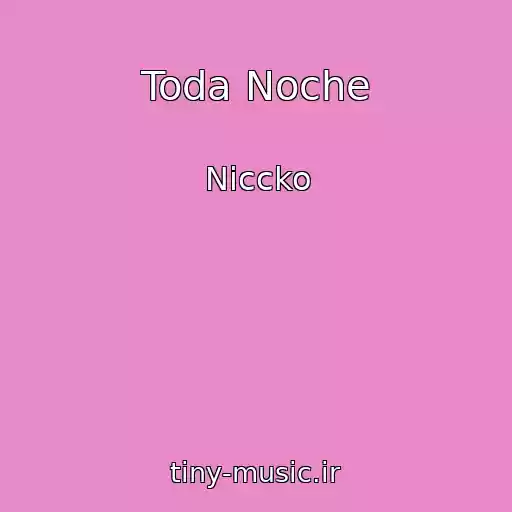 کاور آهنگ Toda Noche از Niccko