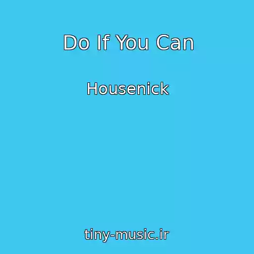 کاور آهنگ Do If You Can از Housenick