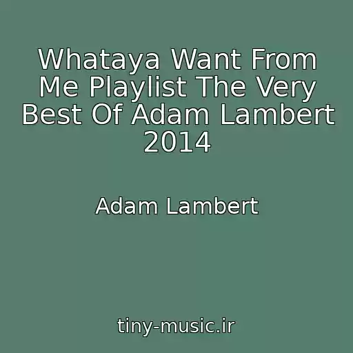 کاور آهنگ Whataya Want From Me Playlist The Very Best Of Adam Lambert 2014 از Adam Lambert