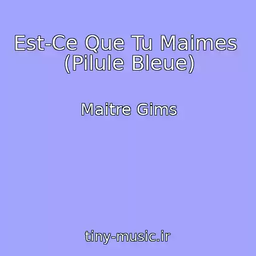 کاور آهنگ Est-Ce Que Tu Maimes  (Pilule Bleue) از Maitre Gims