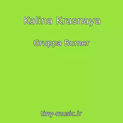 کاور آهنگ Kalina Krasnaya از Gruppa Bumer