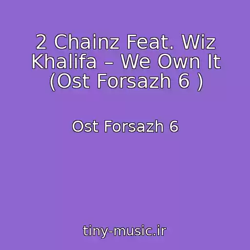 کاور آهنگ 2 Chainz Feat. Wiz Khalifa – We Own It (Ost Forsazh 6 ) از Ost Forsazh 6