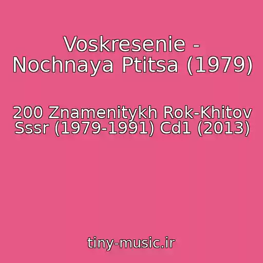 کاور آهنگ Voskresenie - Nochnaya Ptitsa (1979) از 200 Znamenitykh Rok-Khitov Sssr (1979-1991) Cd1 (2013)