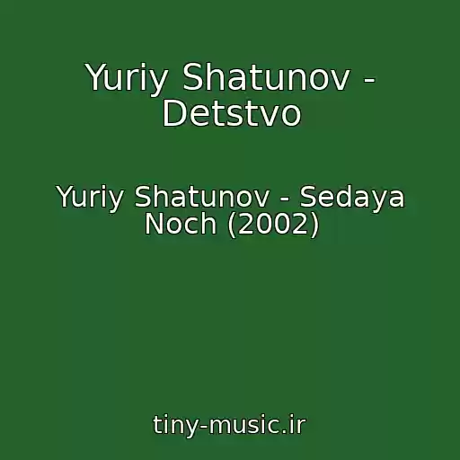 کاور آهنگ Yuriy Shatunov - Detstvo از Yuriy Shatunov - Sedaya Noch (2002)