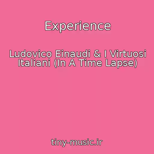 کاور آهنگ Experience از Ludovico Einaudi & I Virtuosi Italiani (In A Time Lapse)