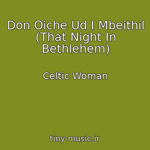 کاور آهنگ Don Oiche Ud I Mbeithil (That Night In Bethlehem) از Celtic Woman