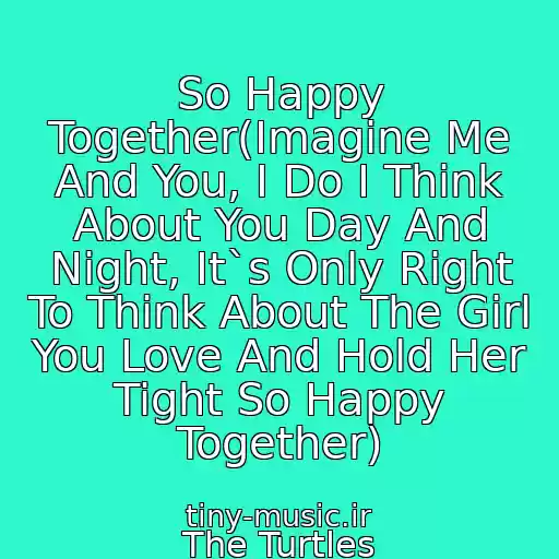 کاور آهنگ So Happy Together(Imagine Me And You, I Do I Think About You Day And Night, It`s Only Right To Think About The Girl You Love And Hold Her Tight So Happy Together) از The Turtles