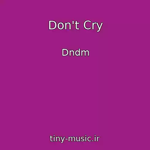 کاور آهنگ Don't Cry از Dndm