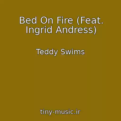 کاور آهنگ Bed On Fire (Feat. Ingrid Andress) از Teddy Swims