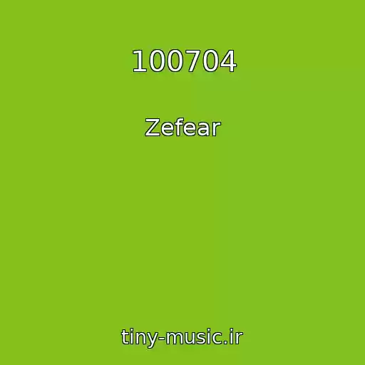 کاور آهنگ 100704 از Zefear