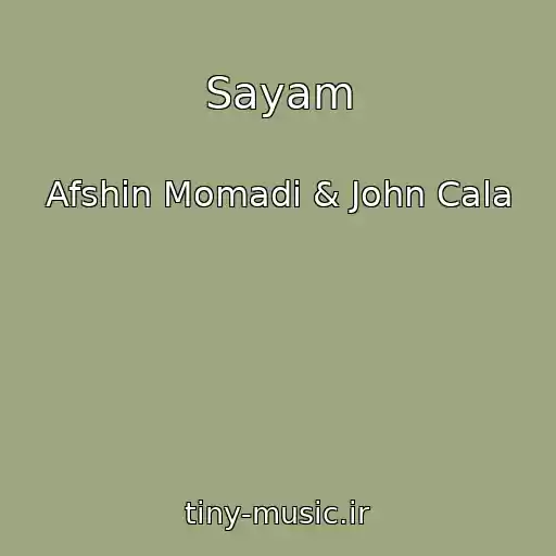 کاور آهنگ Sayam از Afshin Momadi & John Cala