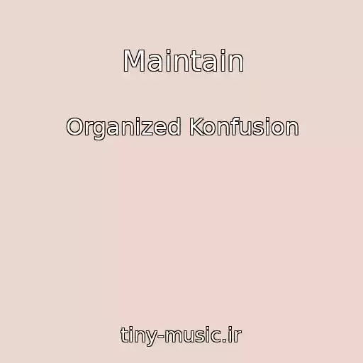 کاور آهنگ Maintain از Organized Konfusion