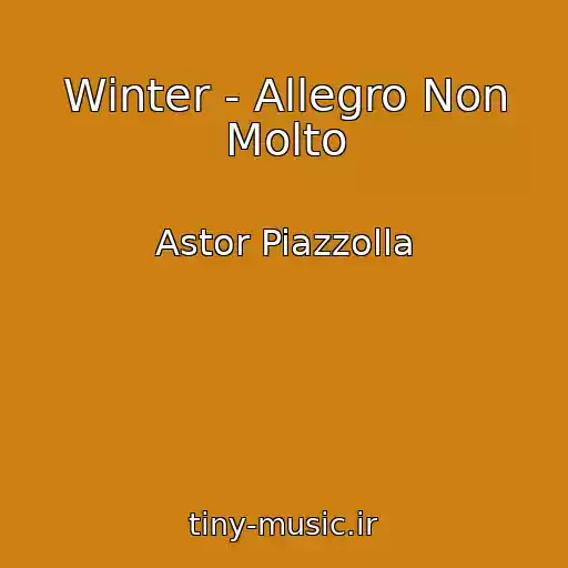 کاور آهنگ Winter - Allegro Non Molto از Astor Piazzolla