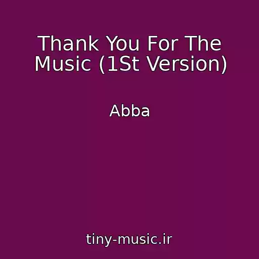 کاور آهنگ Thank You For The Music (1St Version) از Abba