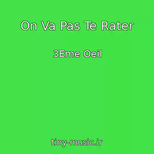 کاور آهنگ On Va Pas Te Rater از 3Eme Oeil