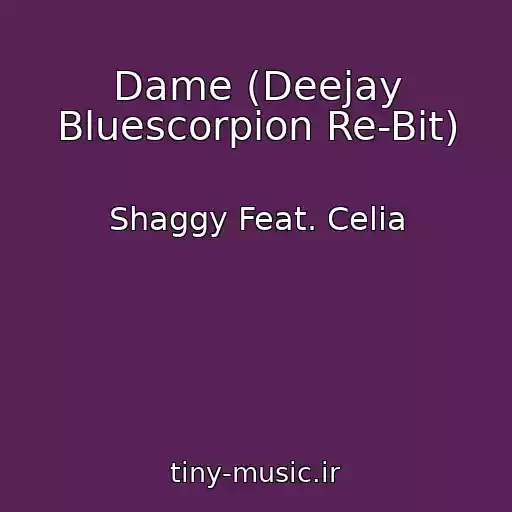 کاور آهنگ Dame (Deejay Bluescorpion Re-Bit) از Shaggy Feat. Celia
