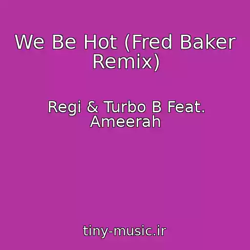 کاور آهنگ We Be Hot (Fred Baker Remix) از Regi & Turbo B Feat. Ameerah