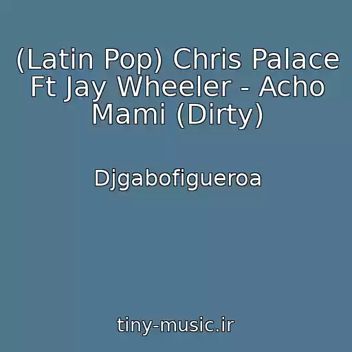 کاور آهنگ (Latin Pop) Chris Palace Ft Jay Wheeler - Acho Mami (Dirty) از Djgabofigueroa