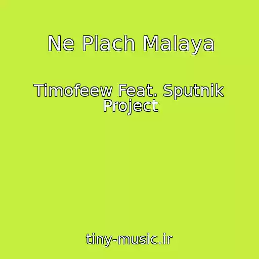 کاور آهنگ Ne Plach Malaya از Timofeew Feat. Sputnik Project