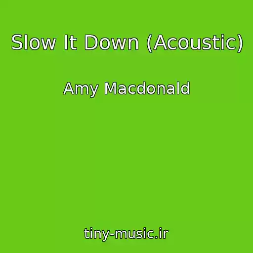 کاور آهنگ Slow It Down (Acoustic) از Amy Macdonald