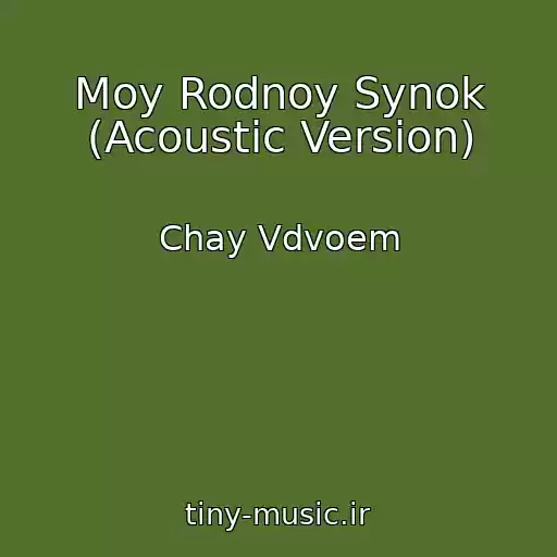کاور آهنگ Moy Rodnoy Synok (Acoustic Version) از Chay Vdvoem
