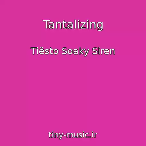 کاور آهنگ Tantalizing از Tiësto Soaky Siren