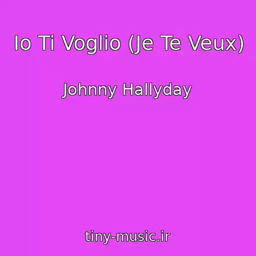 کاور آهنگ Io Ti Voglio (Je Te Veux) از Johnny Hallyday