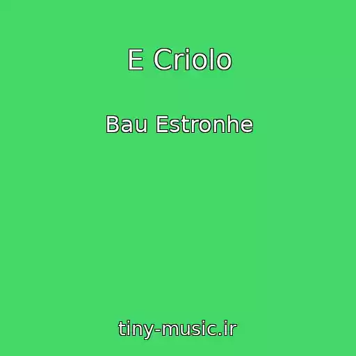 کاور آهنگ E Criolo از Bau Estronhe