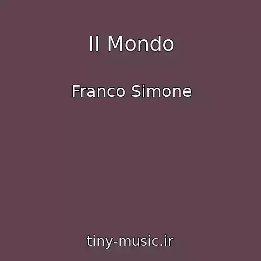 کاور آهنگ Il Mondo از Franco Simone