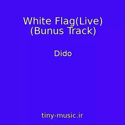 کاور آهنگ White Flag(Live) (Bunus Track) از Dido