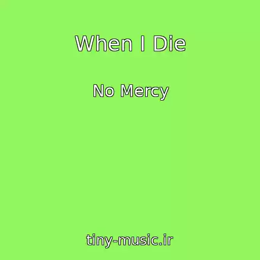 کاور آهنگ When I Die از No Mercy