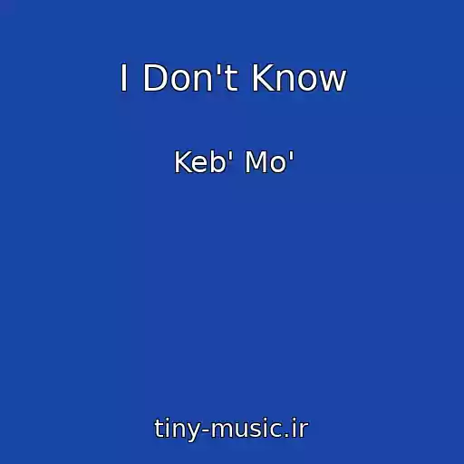 کاور آهنگ I Don't Know از Keb' Mo'