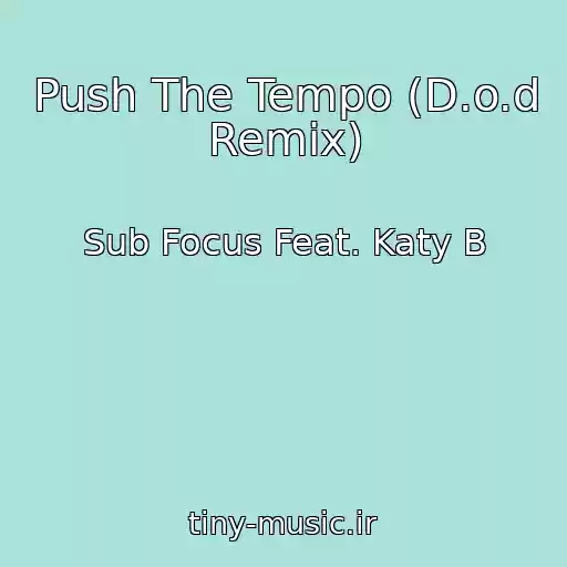 کاور آهنگ Push The Tempo (D.o.d Remix) از Sub Focus Feat. Katy B