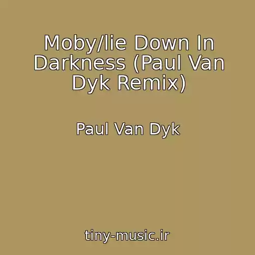 کاور آهنگ Moby/lie Down In Darkness (Paul Van Dyk Remix) از Paul Van Dyk