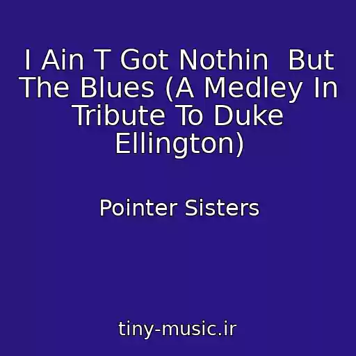 کاور آهنگ I Ain T Got Nothin  But The Blues (A Medley In Tribute To Duke Ellington) از Pointer Sisters
