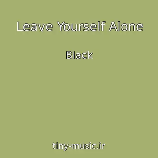 کاور آهنگ Leave Yourself Alone از Black